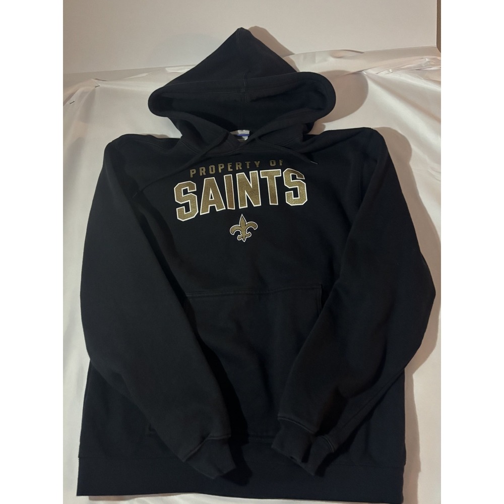 Vintage Reebok RBK New Orleans Saints NFL Graphic Hoodie - Men's Medium